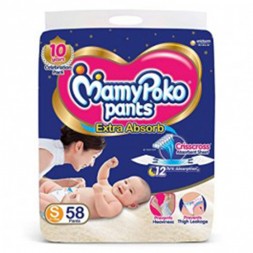 Mamy Poko Diaper- Pants- S Size- 58 Pcs