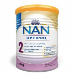 Nestle Nan 2 Optipro Tin - 400gm